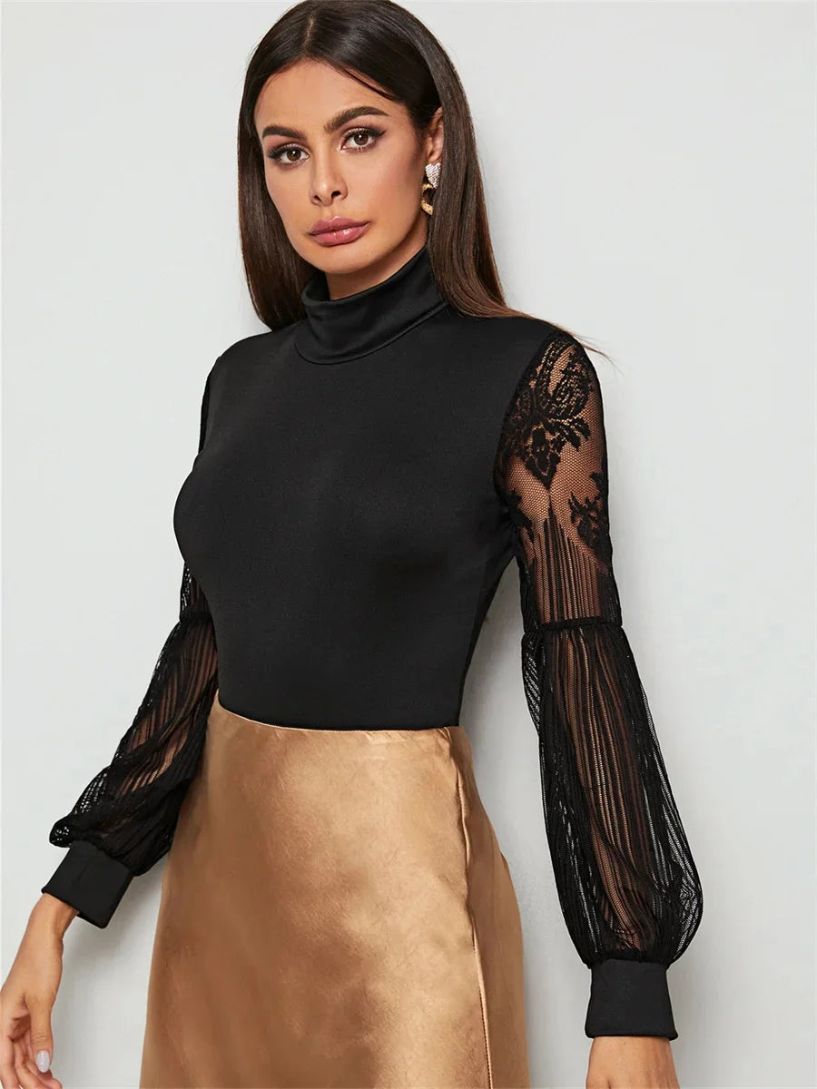 Patrícia Social Lace Bodysuit
